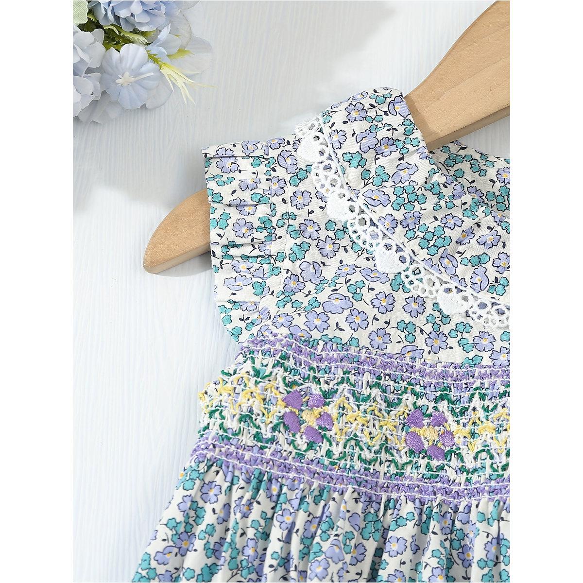 فستان بطبعة زهور وتفاصيل مُجمعة-girls-clothing-dressesandjumpsuits-image-5