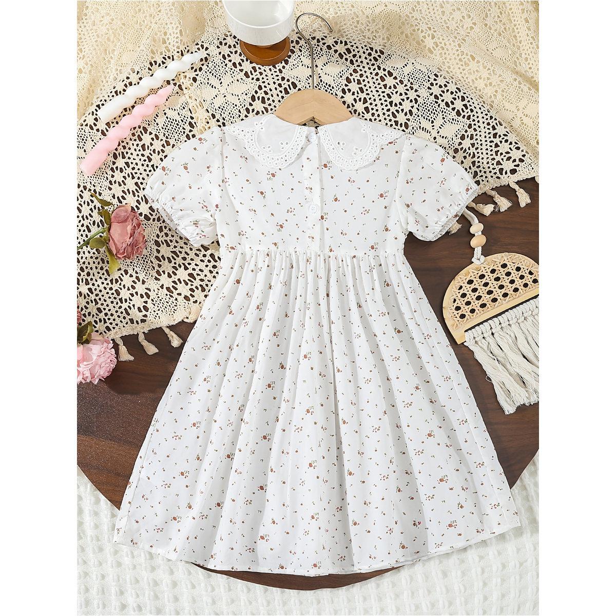 فستان بطبعة ديتسي وياقة بيتر بان-girls-clothing-dressesandjumpsuits-image-2