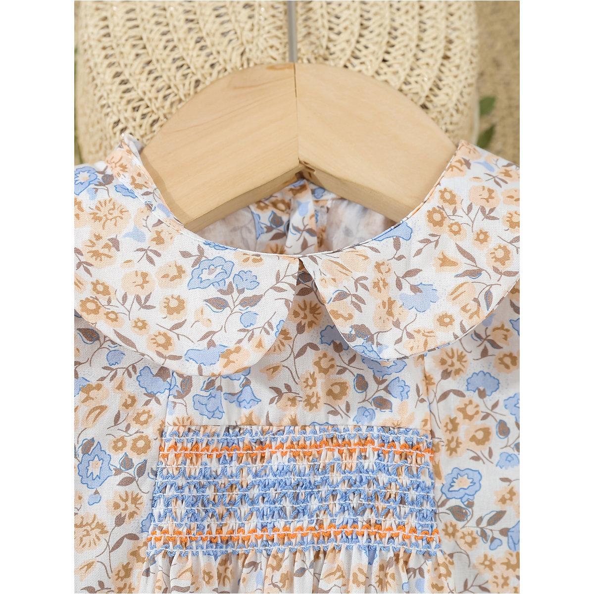 Styli Girls Floral Print Peter Pan Collar Top-girls-clothing-blousesandshirts-image-3