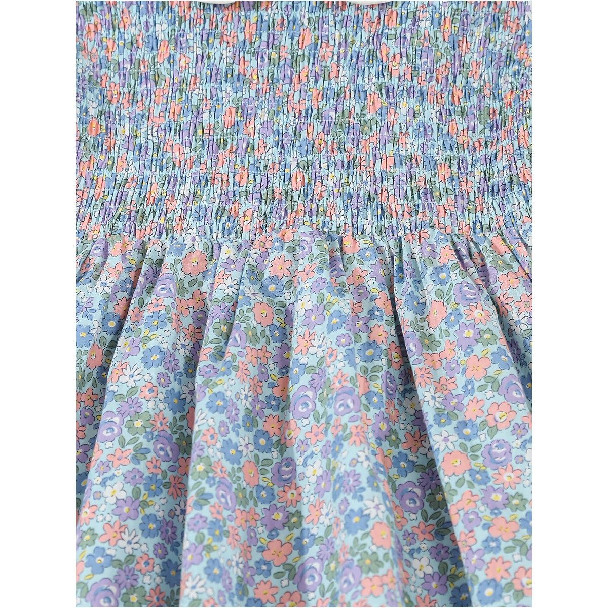 Take Two Girls Blue Floral A-Line Dress-girls-clothing-dressesandjumpsuits-image-6