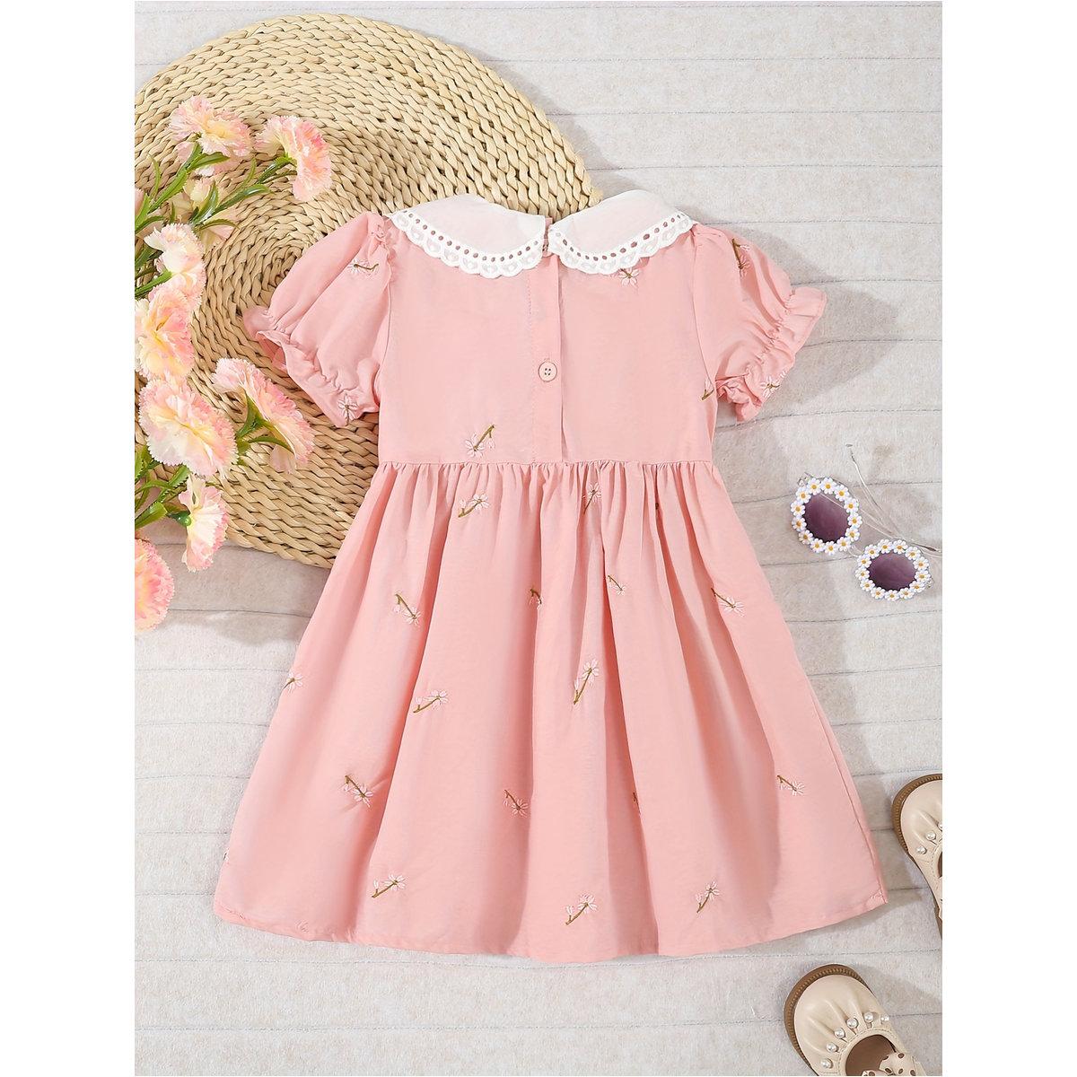 Styli Girls Cotton Floral Embroidery Dress-girls-clothing-dressesandjumpsuits-image-2