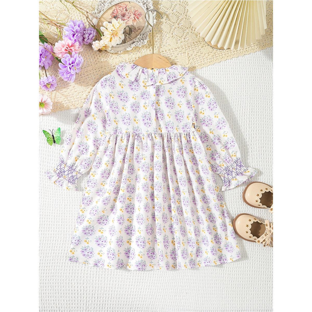 فستان بطبعة زهور مع أكمام طويلة-girls-clothing-dressesandjumpsuits-image-2