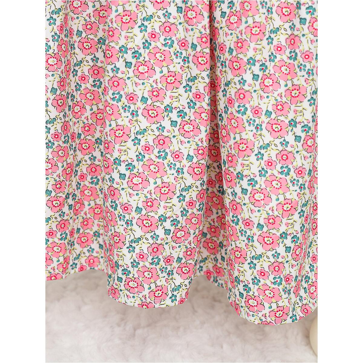 فستان بطبعة زهور وتفاصيل كشكش-girls-clothing-dressesandjumpsuits-image-5