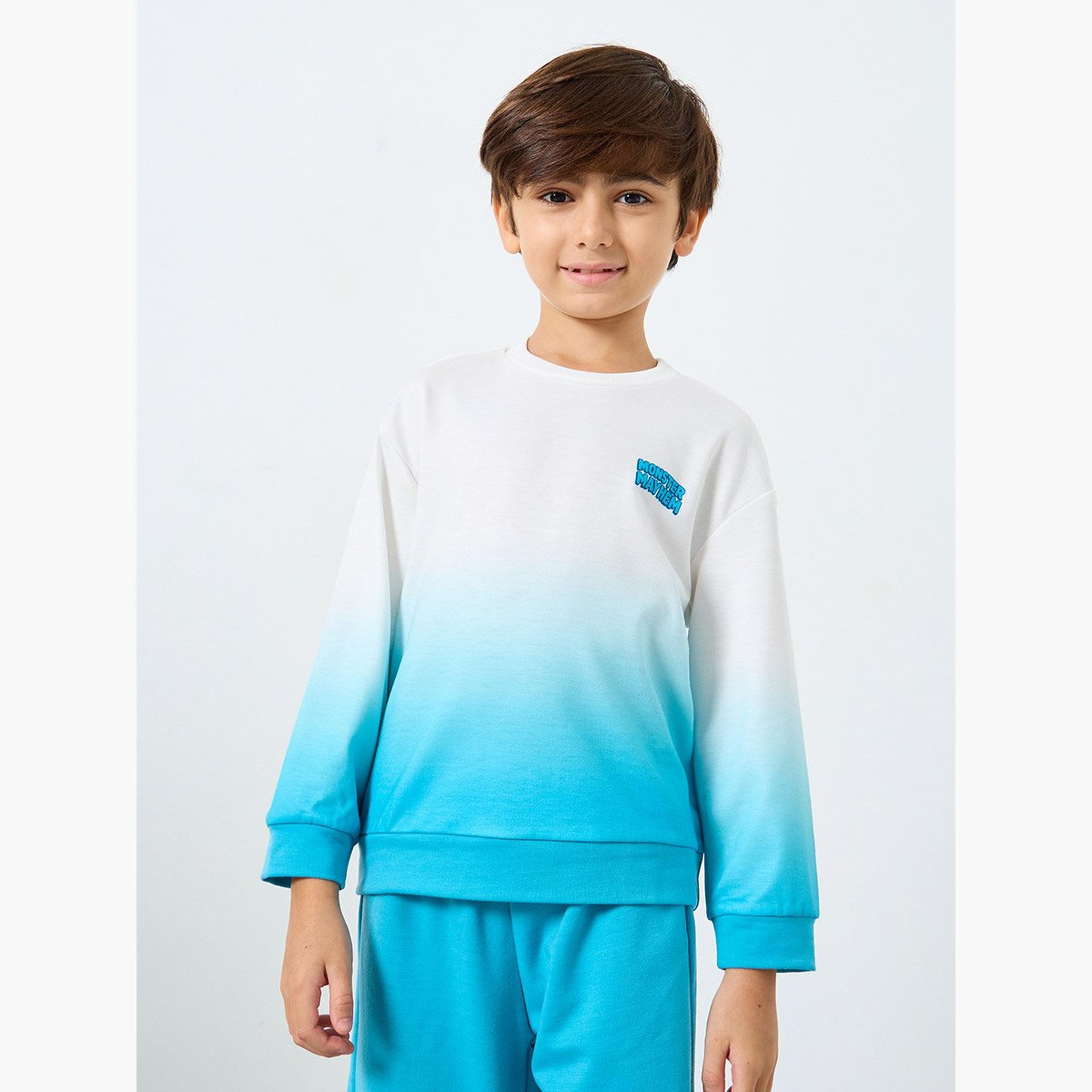 Styli Boys Dip Dye Graphic Sweatshirt and Joggers Set-boys-clothing-setsandcoords-image-3