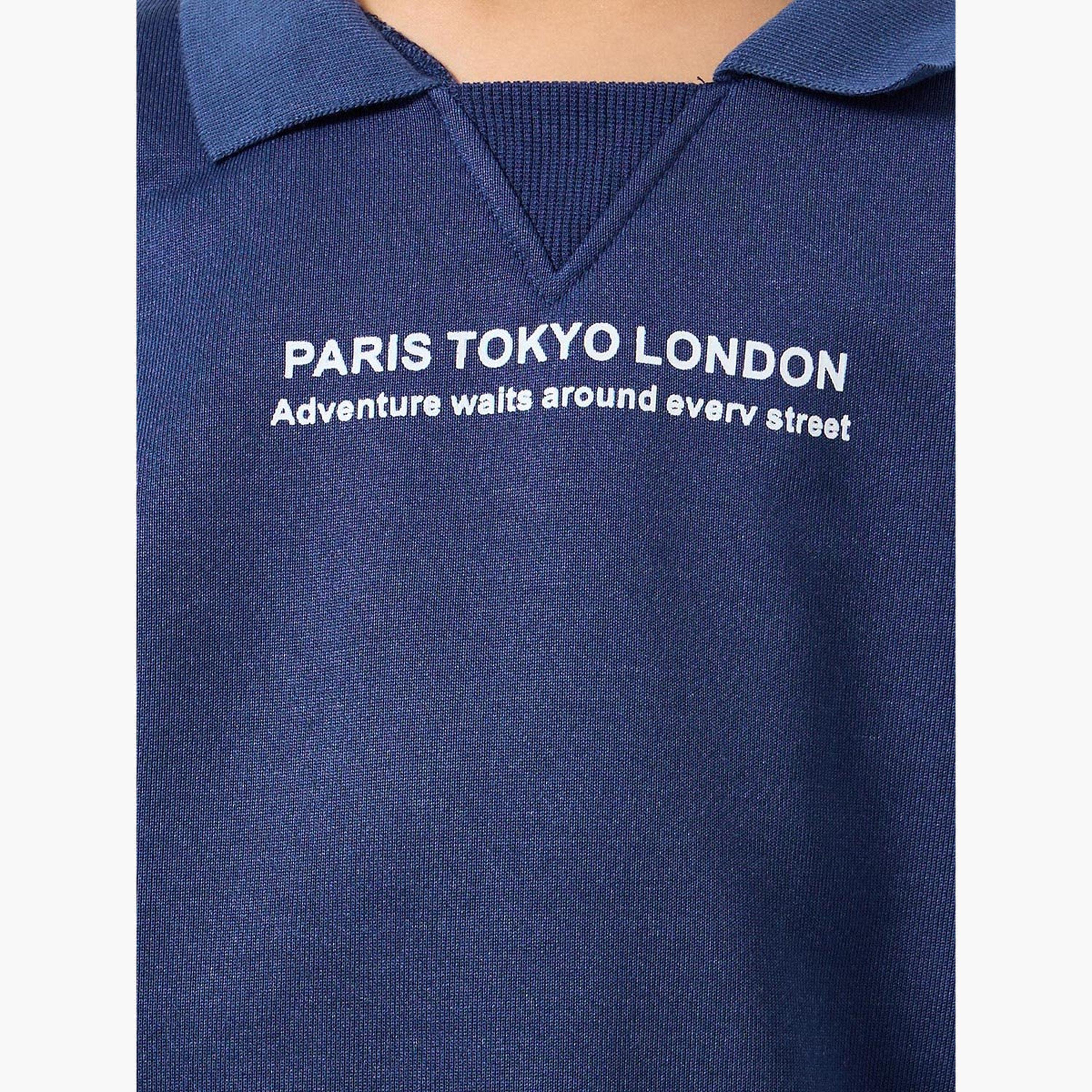 طقم منسق من بنطال جوغر وسويت شيرت بطبعة كتابة-boys-clothing-setsandcoords-image-3