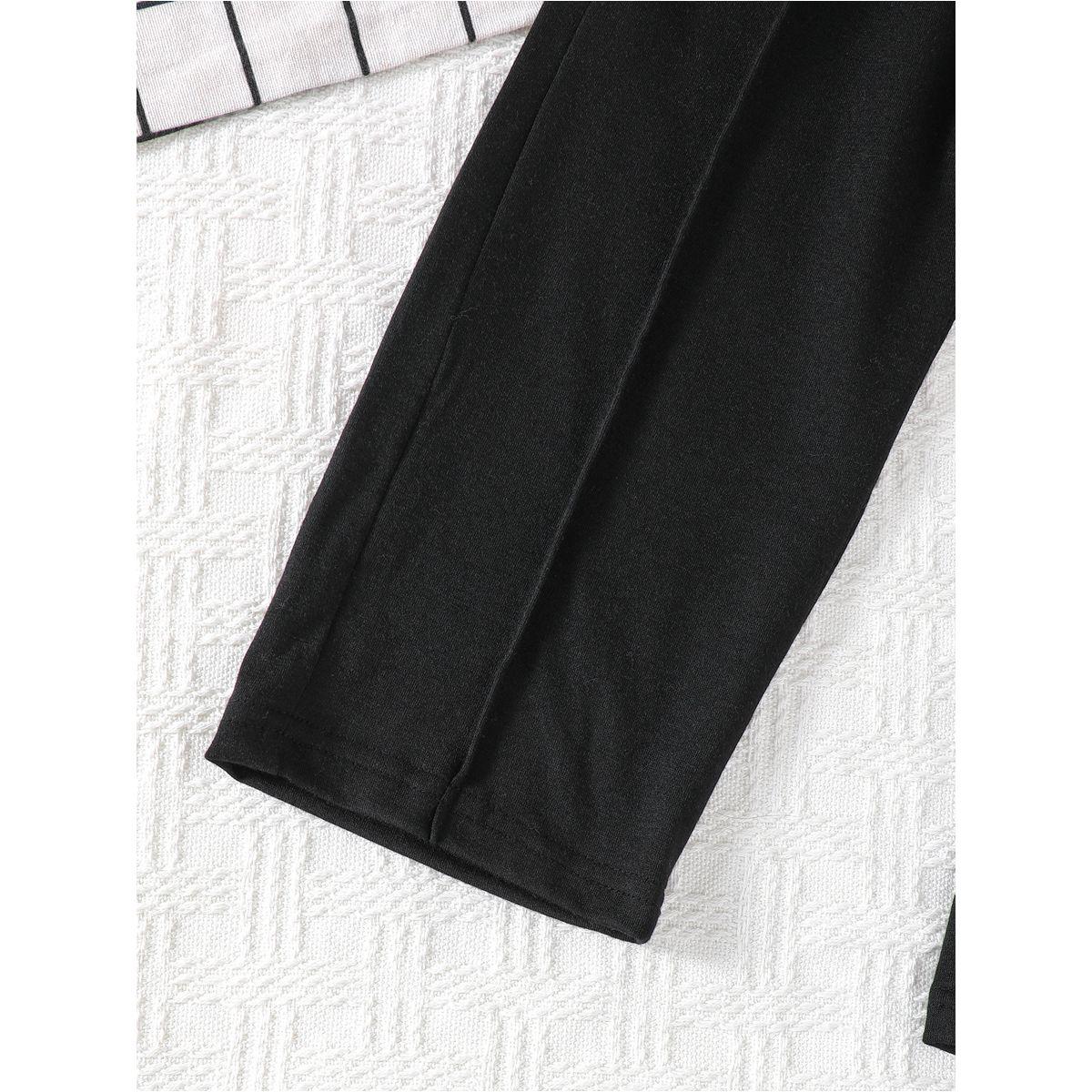 مجموعة من بنطال وتيشيرت مخطط بياقة دائرية-boys-clothing-setsandcoords-image-6