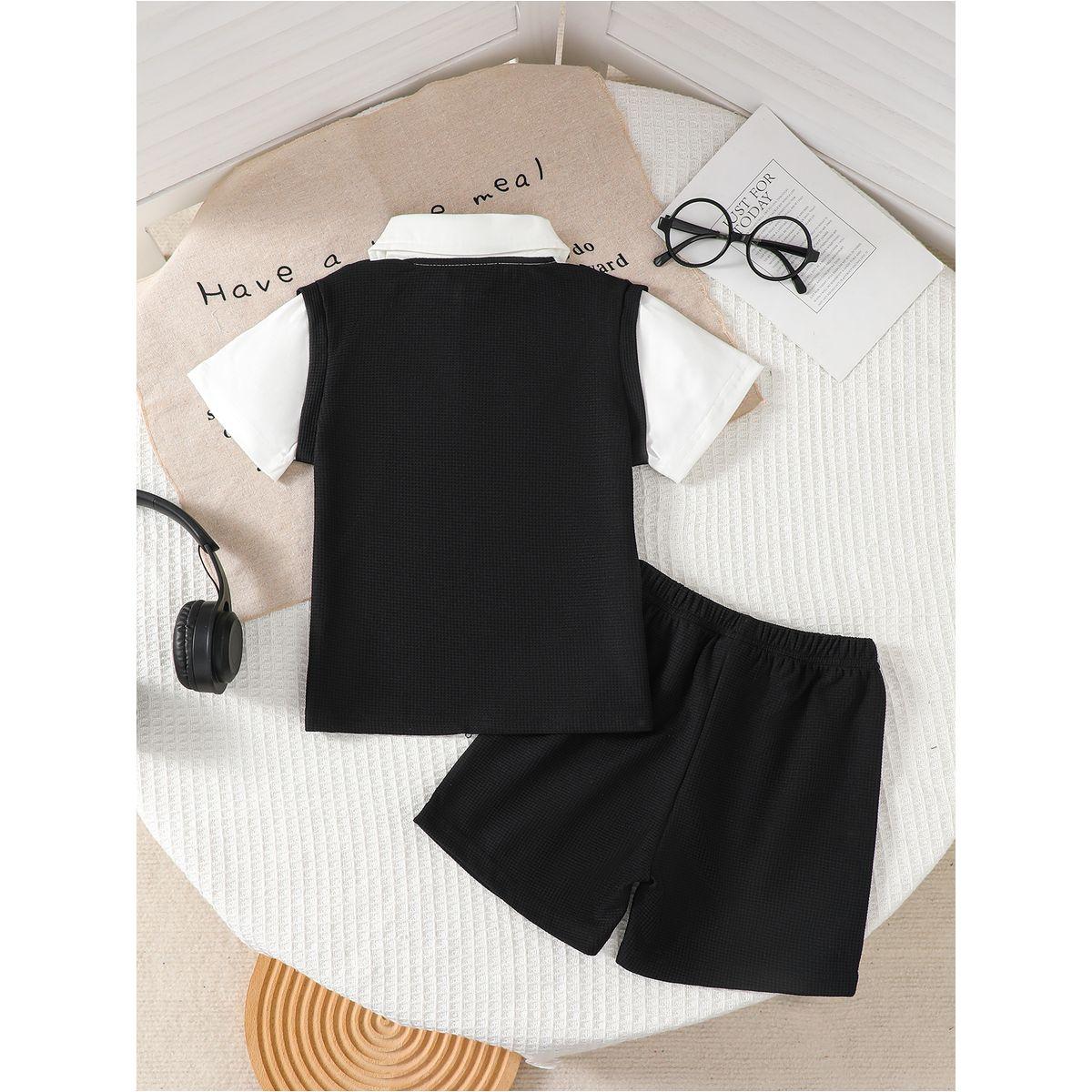 مجموعة من شورت وتيشيرت بياقة بولو وأكمام قصيرة-boys-clothing-setsandcoords-image-8