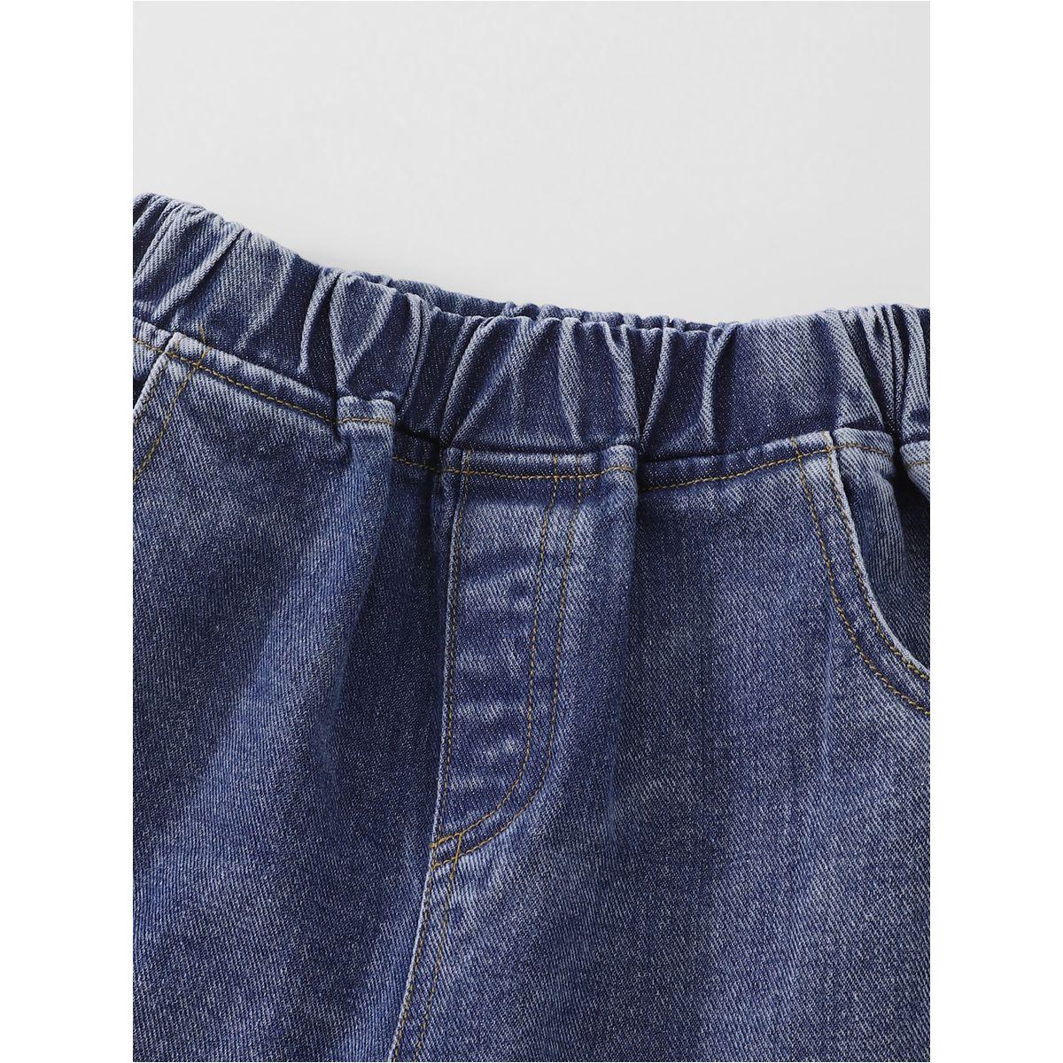 جينز واسع بتفاصيل مُرقعة وحافة خام-girls-clothing-bottoms-jeansandjeggings-image-3