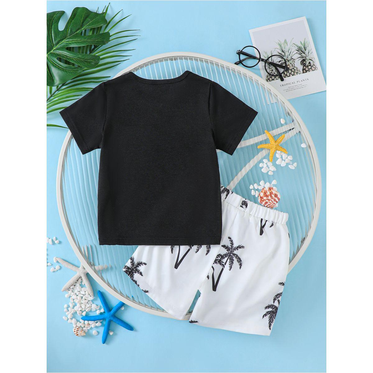 مجموعة من شورت وتيشيرت بطبعة استوائية-boys-clothing-setsandcoords-image-2