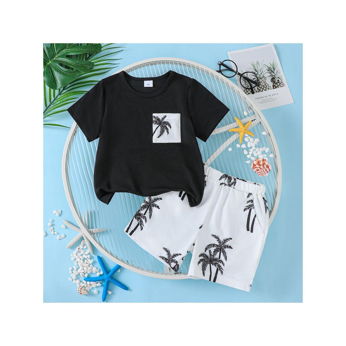 مجموعة من شورت وتيشيرت بطبعة استوائية-boys-clothing-setsandcoords-image-4