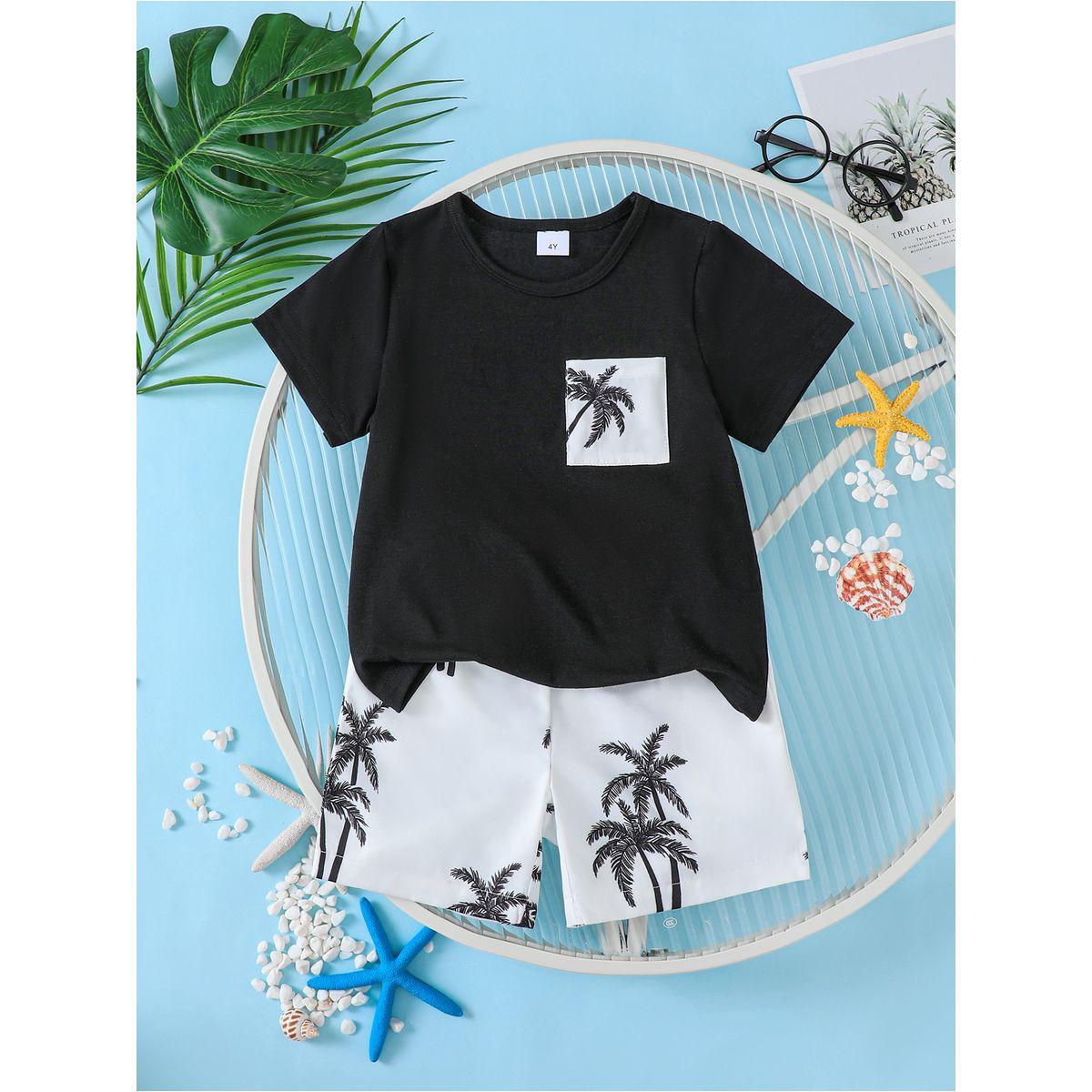 مجموعة من شورت وتيشيرت بطبعة استوائية-boys-clothing-setsandcoords-image-5