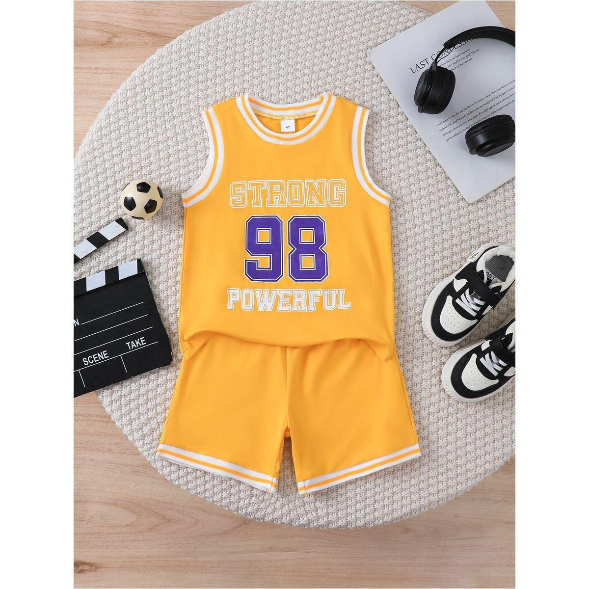 مجموعة من شورت وبلوزة تانك بطبعة فارسيتي-boys-clothing-setsandcoords-image-2