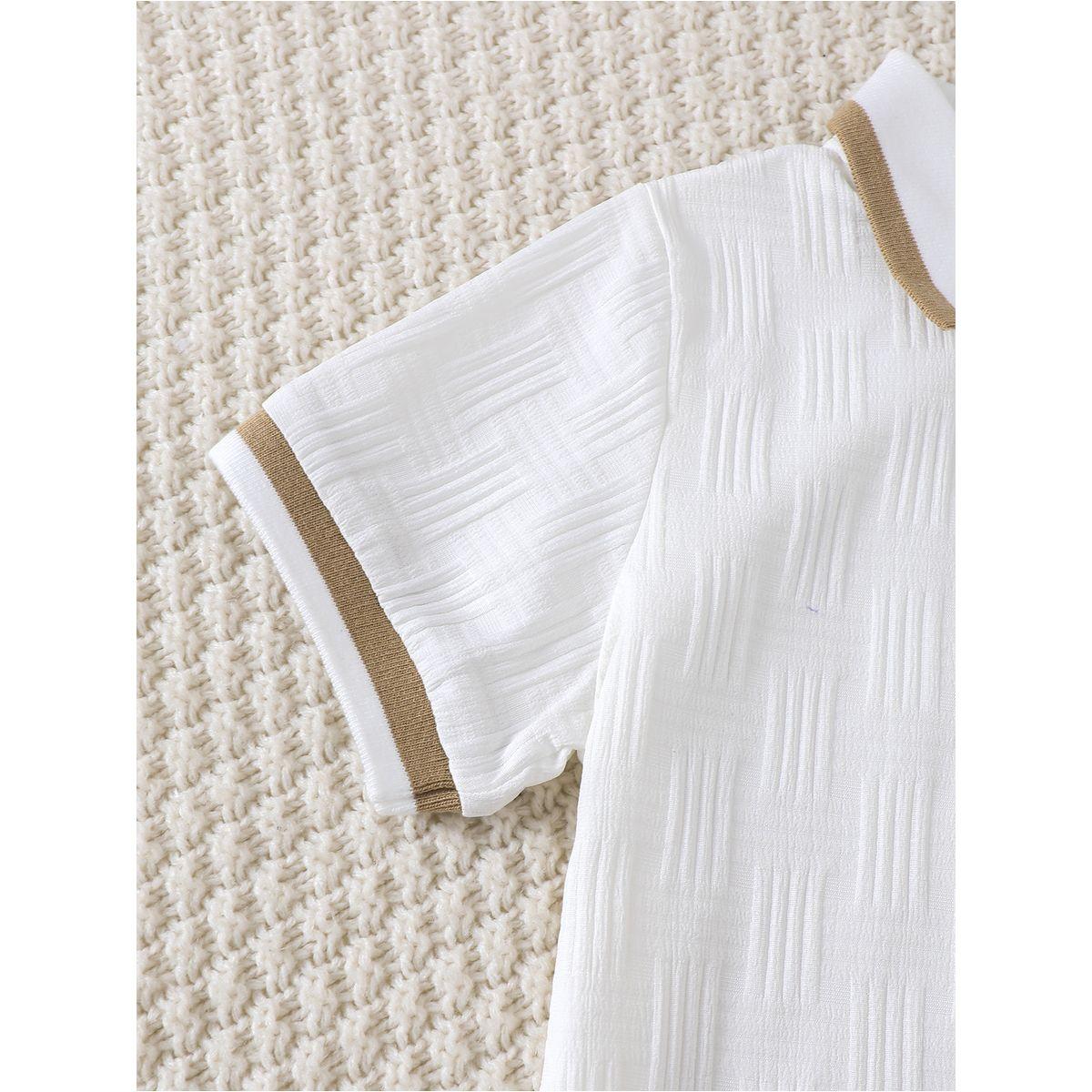 Styli Boys Solid Texture Knit Polo Shirt and Shorts Set-boys-clothing-setsandcoords-image-4