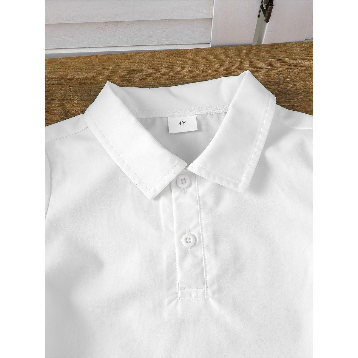 Styli Boys White Polo T-Shirt and Shorts Set-boys-clothing-setsandcoords-image-5