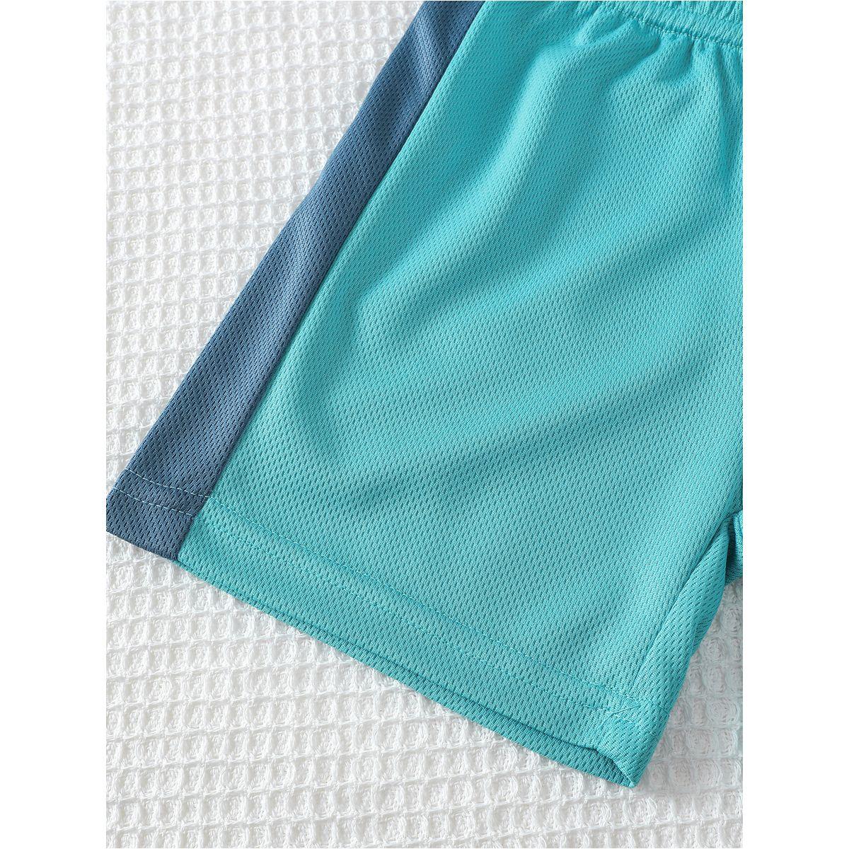 Styli Boys Blue Contrast Panel Tank and Shorts Set-boys-clothing-setsandcoords-image-8