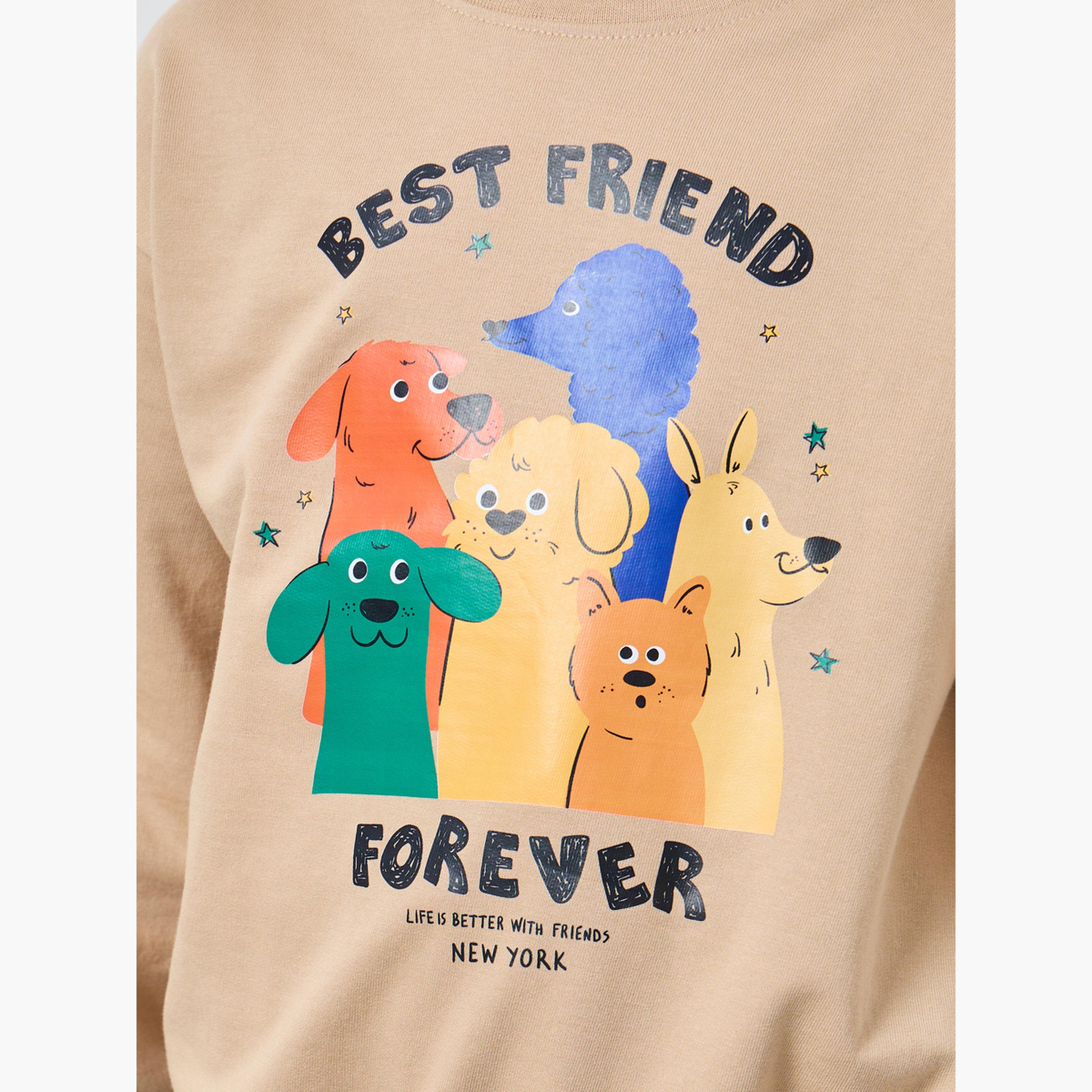 Styli New York Graphic Print Round Neck Long Sleeves Boy's Sweatshirt-boys-clothing-winterwear-sweatshirts-image-4