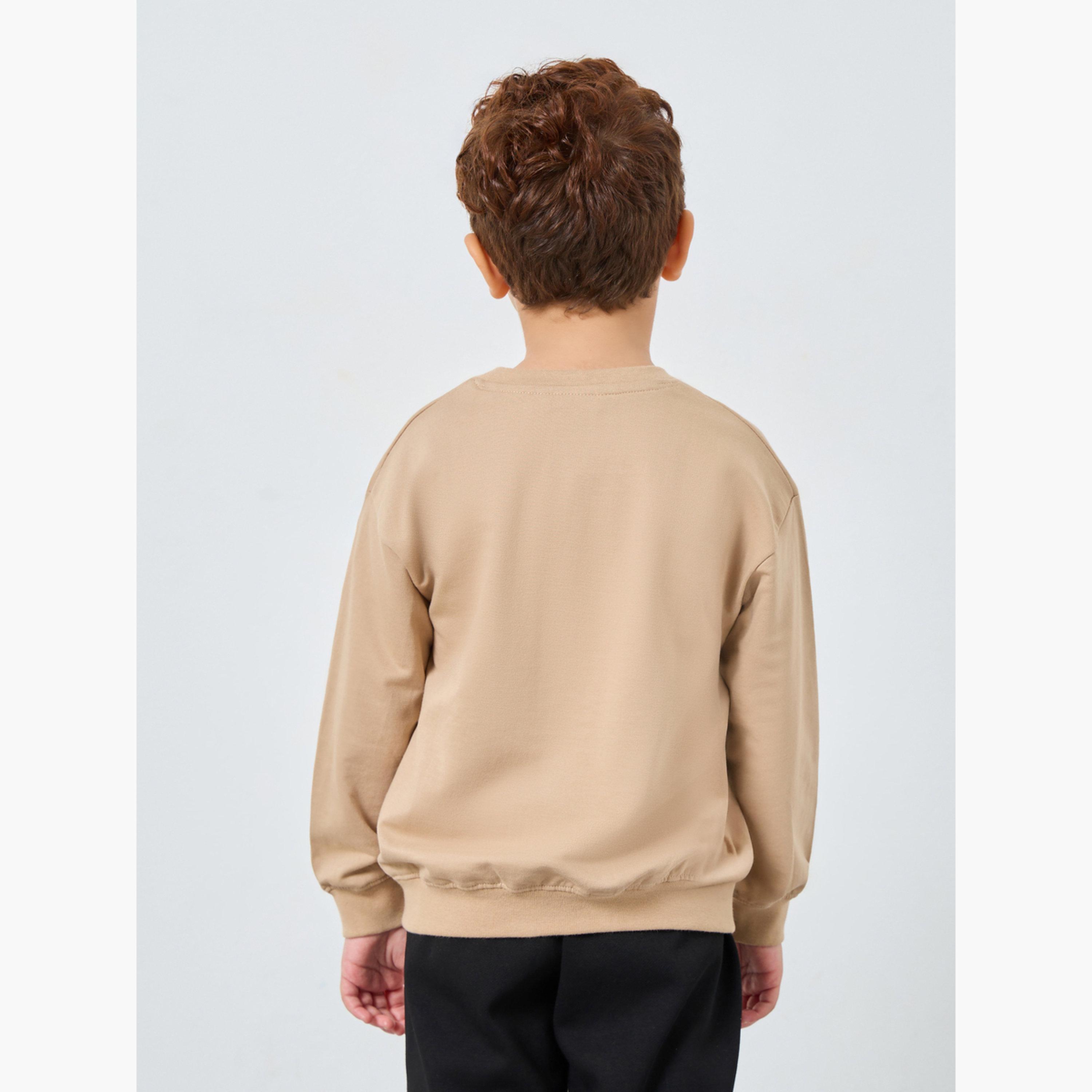 Styli New York Graphic Print Round Neck Long Sleeves Boy's Sweatshirt-boys-clothing-winterwear-sweatshirts-image-5