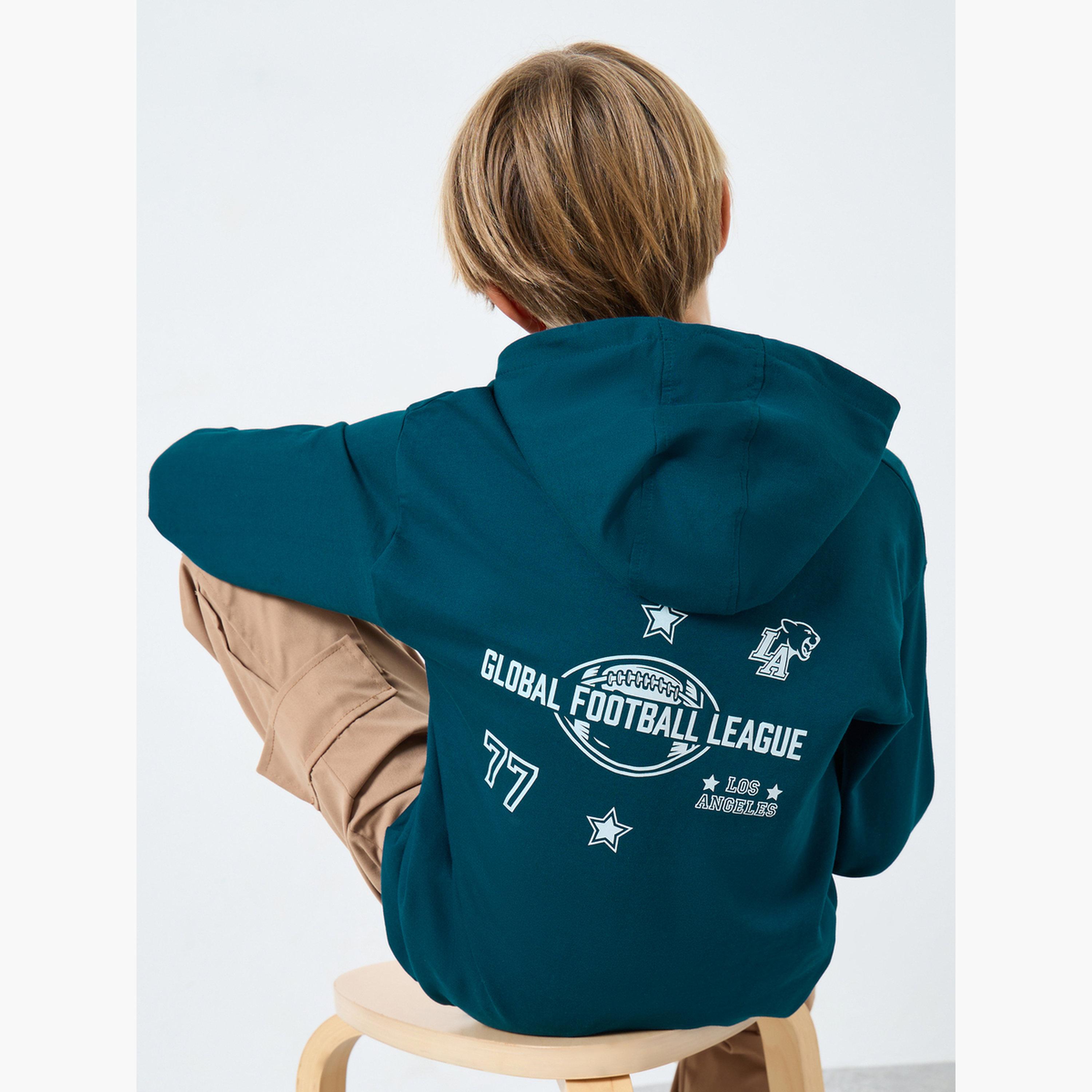 Styli LA Graphic Print Hooded Neck Long Sleeves Boy's Hoodie-boys-clothing-winterwear-sweatshirts-image-4