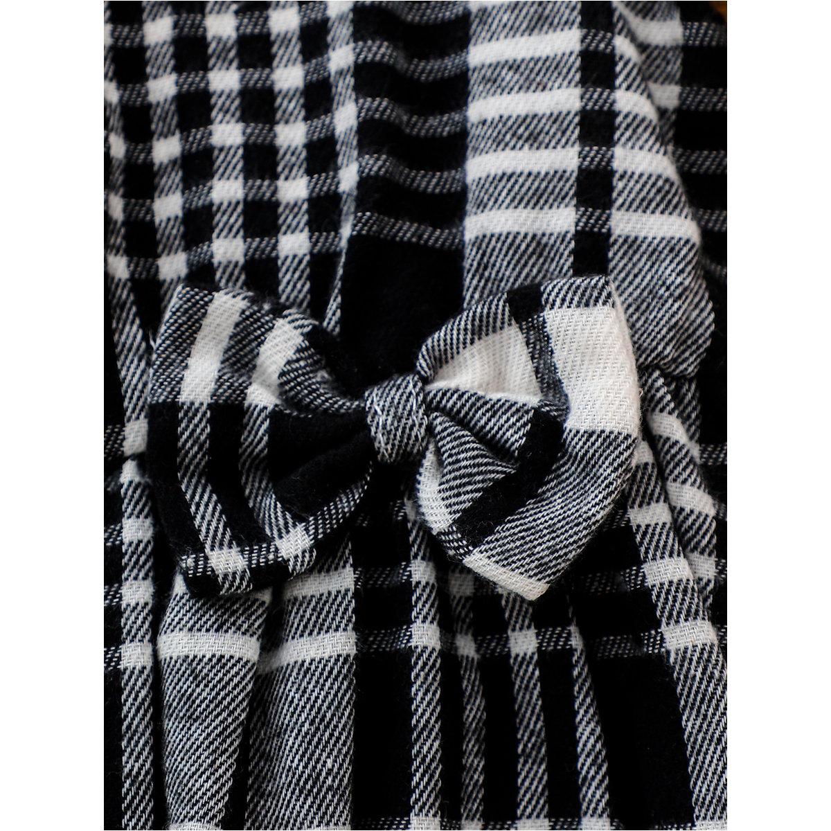 Take Two Girls Plaid Dress with Bow Detail-girls-clothing-dressesandjumpsuits-image-4