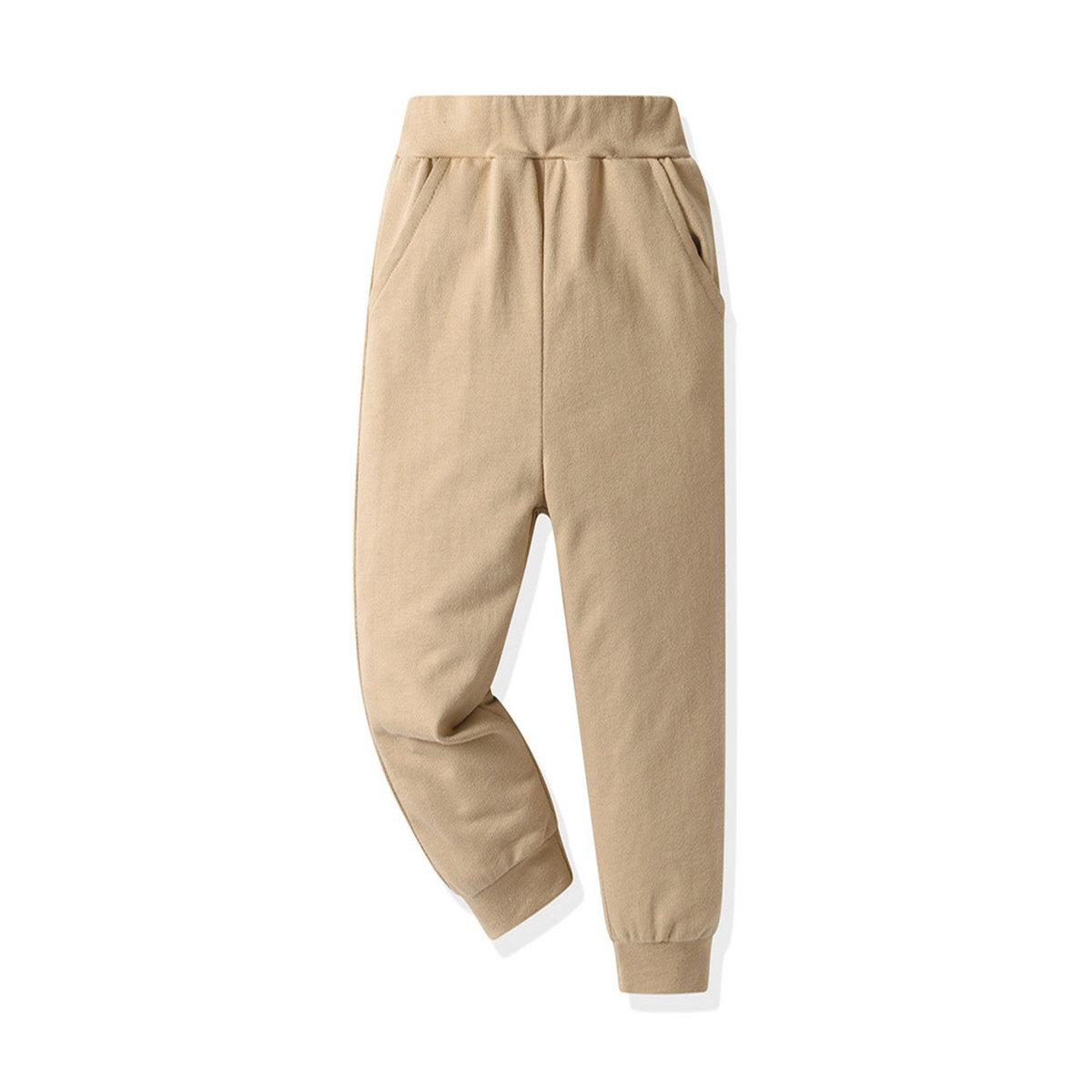 Take Two Boys Brown Checked Hooded Shirt and Jogger Set-boys-clothing-setsandcoords-image-5