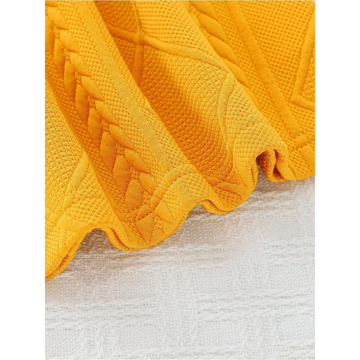 Take Two Mustard Textured Bow Decor Dress and Sling Bag Set-girls-clothing-dressesandjumpsuits-image-6