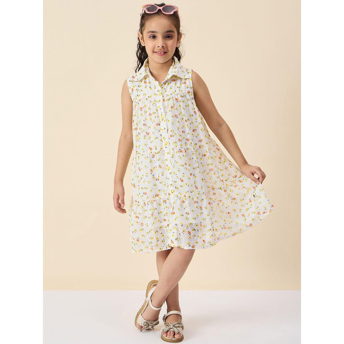 فستان مُطبع بتفاصيل أزرار-girls-clothing-dressesandjumpsuits-image-2