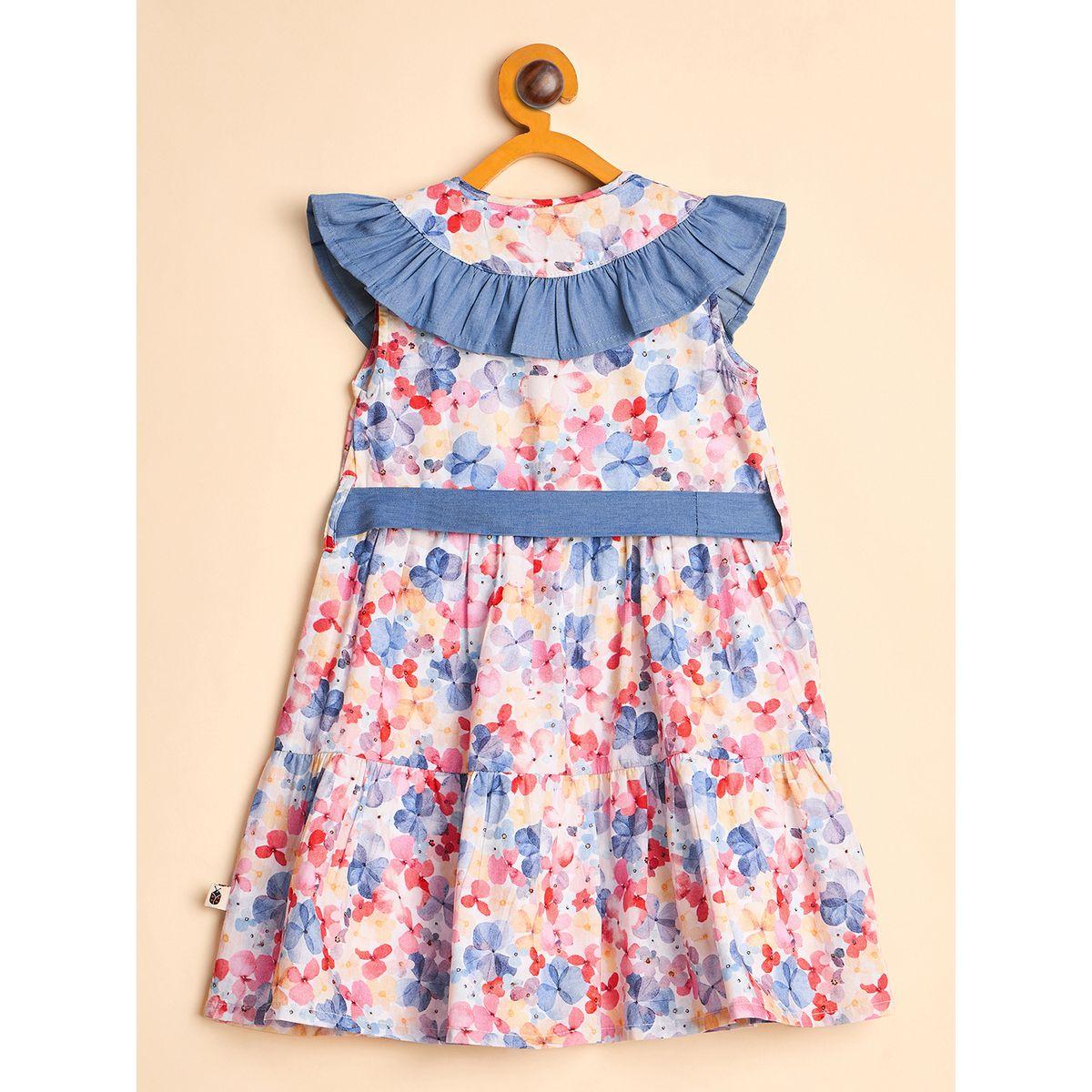 فستان مطبع بالكامل مع ربطة خصر-girls-clothing-dressesandjumpsuits-image-4
