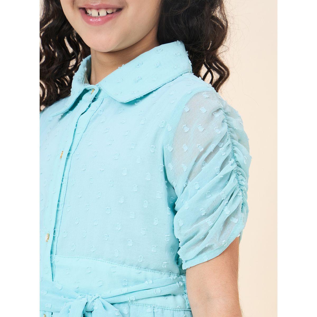 Stylo Bug Dobby Shirt Dress with Tie Belt-girls-clothing-dressesandjumpsuits-image-5