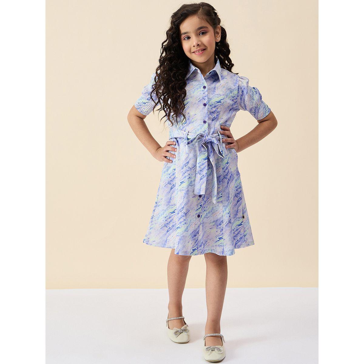 فستان مُطبع بتفاصيل ربطة خصر-girls-clothing-dressesandjumpsuits-image-1