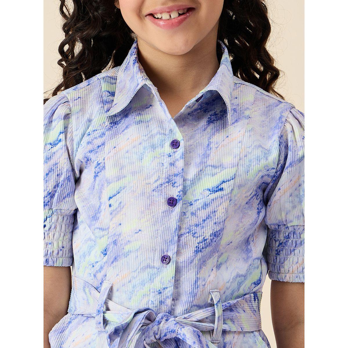 فستان مُطبع بتفاصيل ربطة خصر-girls-clothing-dressesandjumpsuits-image-5