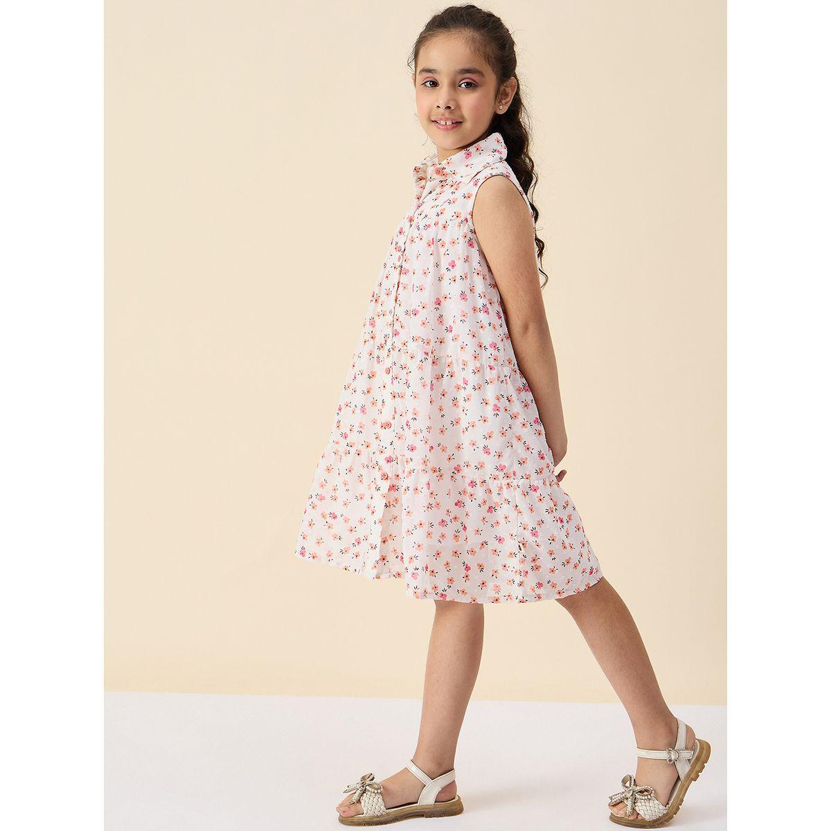 Stylo Bug Ditsy Print Shirt Dress with Buttons-girls-clothing-dressesandjumpsuits-image-3