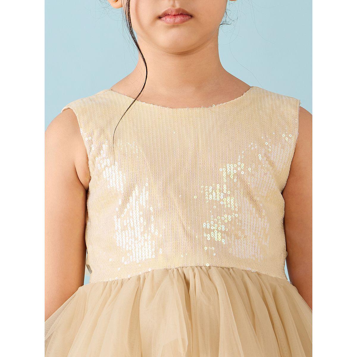 Stylo Bug Sequined Embellished Tulle Dress-girls-clothing-dressesandjumpsuits-image-6