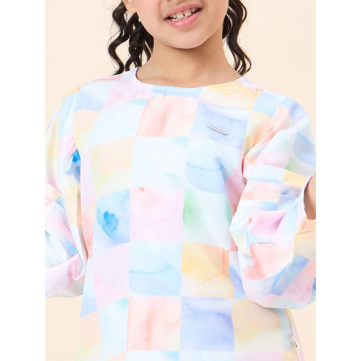 Stylo Bug All Over Check Print Top and Pants Set-girls-clothing-setsandcoords-image-4