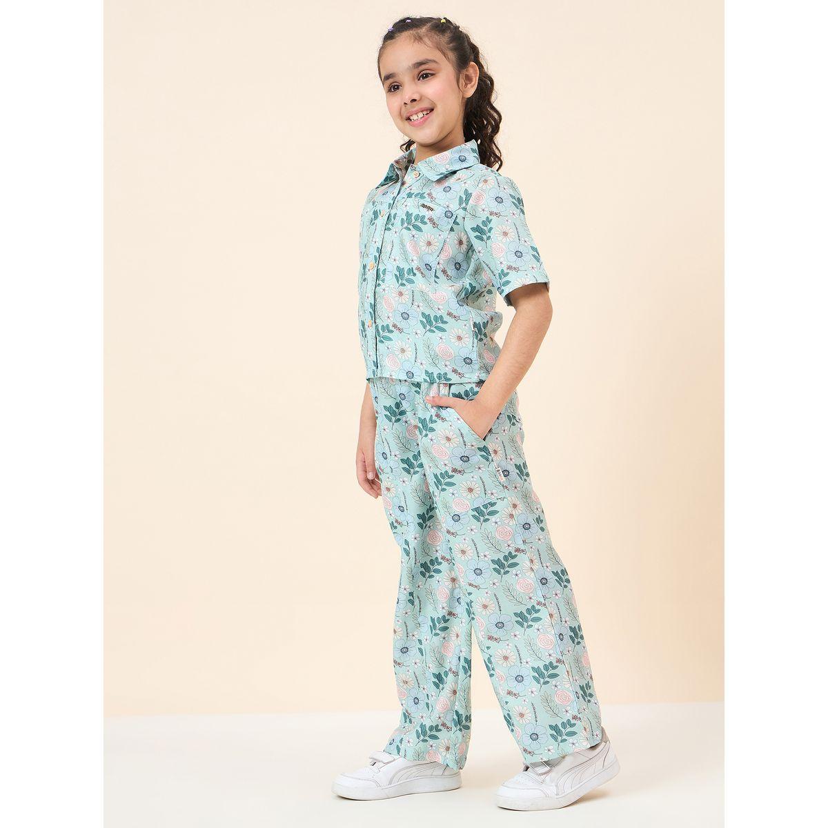 Stylo Bug All Over Print Shirt and Casual Pants Set-girls-clothing-setsandcoords-image-3