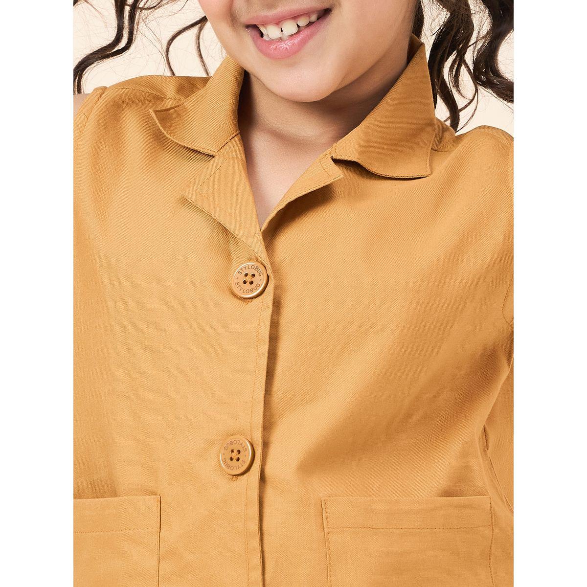 Stylo Bug Solid Sleeveless Shirt and Pants Set-girls-clothing-setsandcoords-image-5