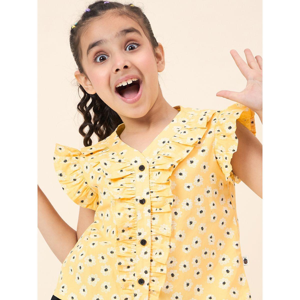 طقم منسق من بنطال وبلوزة بتفاصيل كشكش-girls-clothing-setsandcoords-image-5