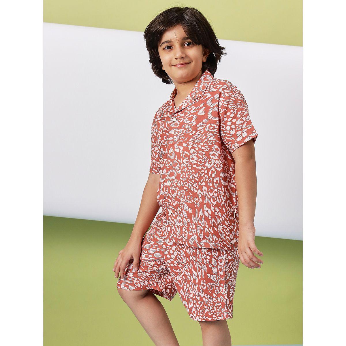 طقم منسق من شورت وقميص مُطبع بالكامل-boys-clothing-setsandcoords-image-3