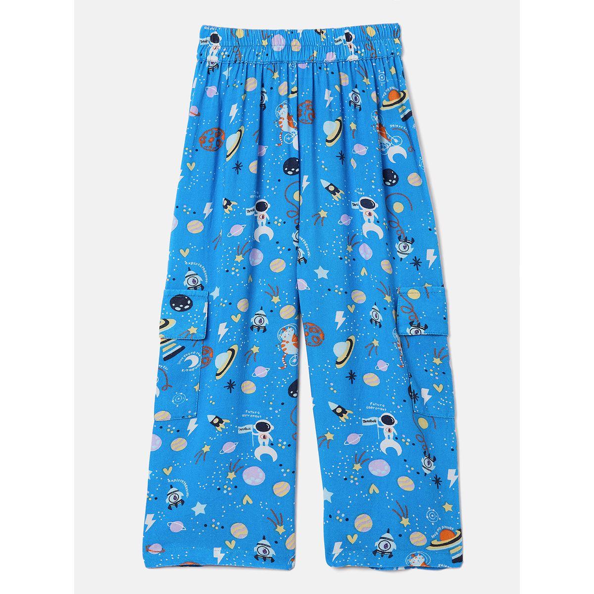 Stylo Bug Space Print Collar Neck Shirt and Pyjama Set-boys-clothing-nightwear-image-6