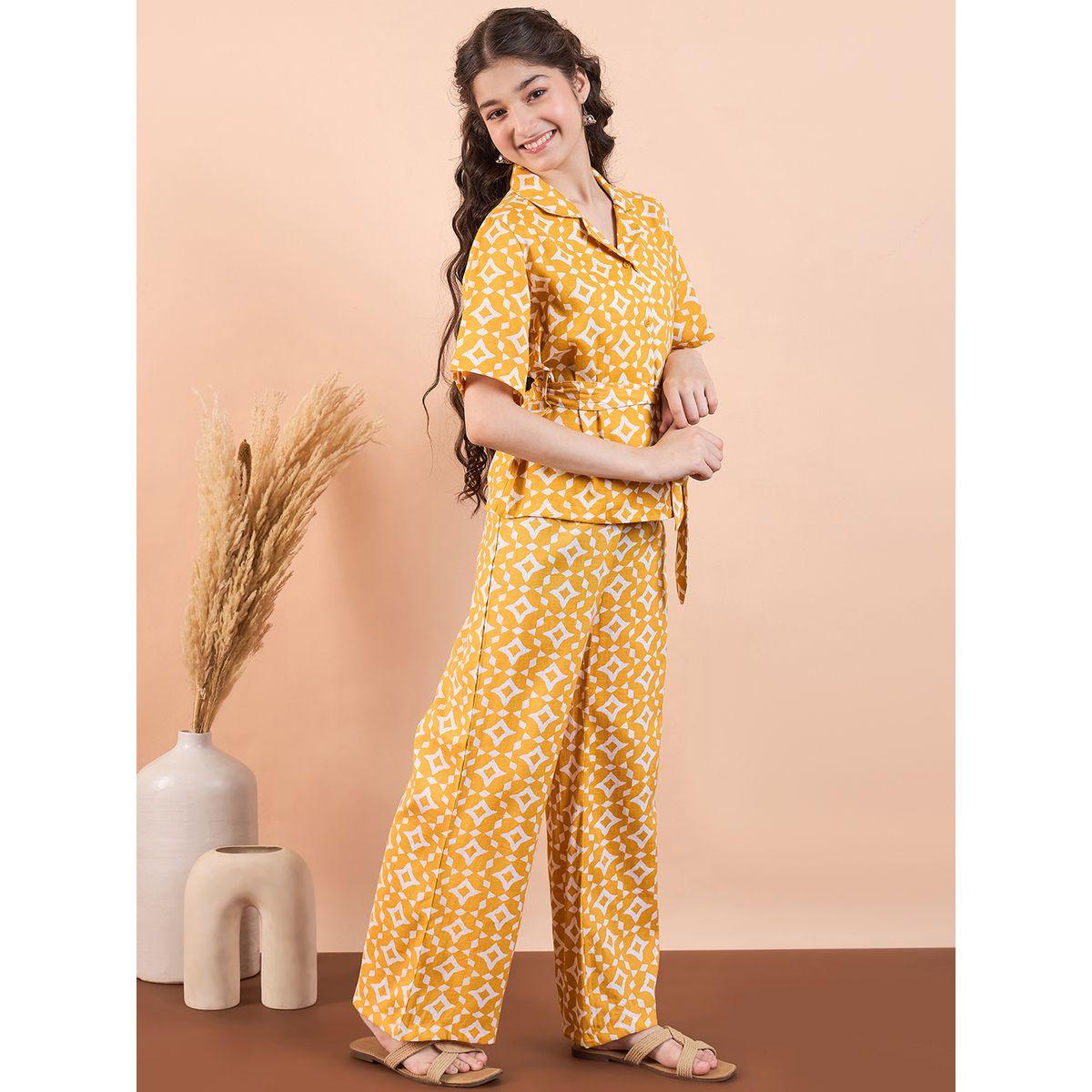 طقم من بنطال وبلوزة مُطبعة بالكامل-girls-clothing-setsandcoords-image-4
