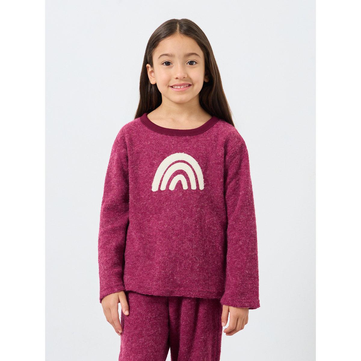 طقم من بنطال بيجاما وبلوزة بنسيج فليس-girls-clothing-nightwear-image-2
