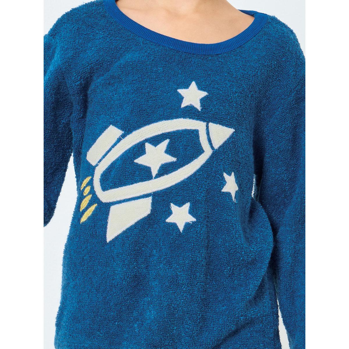 طقم من بنطال بيجاما وتيشيرت بتفاصيل نجوم وفضائ-boys-clothing-nightwear-image-3