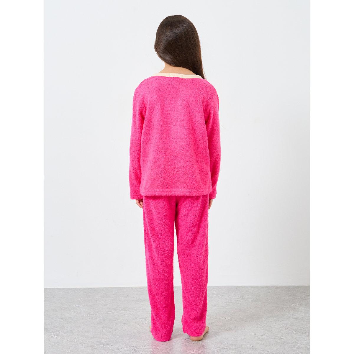 طقم من بنطال بيجاما وبلوزة بتفاصيل خروف-girls-clothing-nightwear-image-5