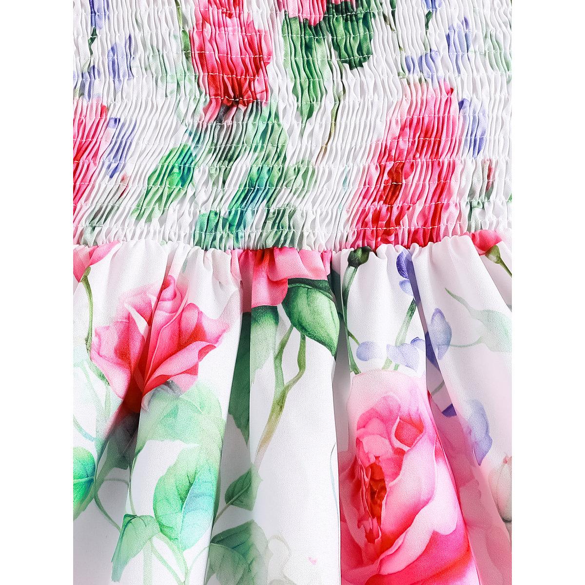 Take Two Girls Graphic Print Puff Sleeve Dress-girls-clothing-dressesandjumpsuits-image-5