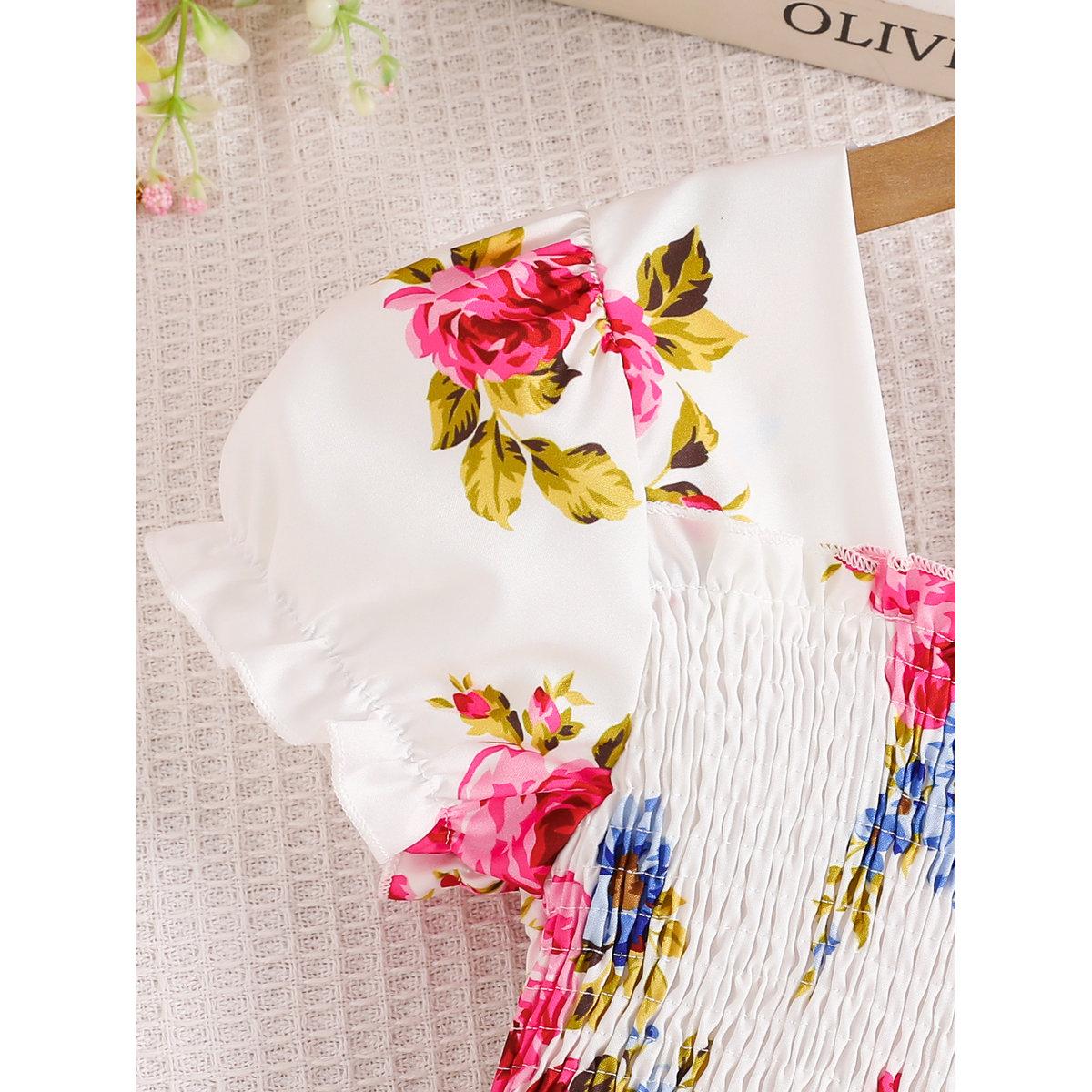 فستان بطبعة زهور وأكمام منفوخة-girls-clothing-dressesandjumpsuits-image-4
