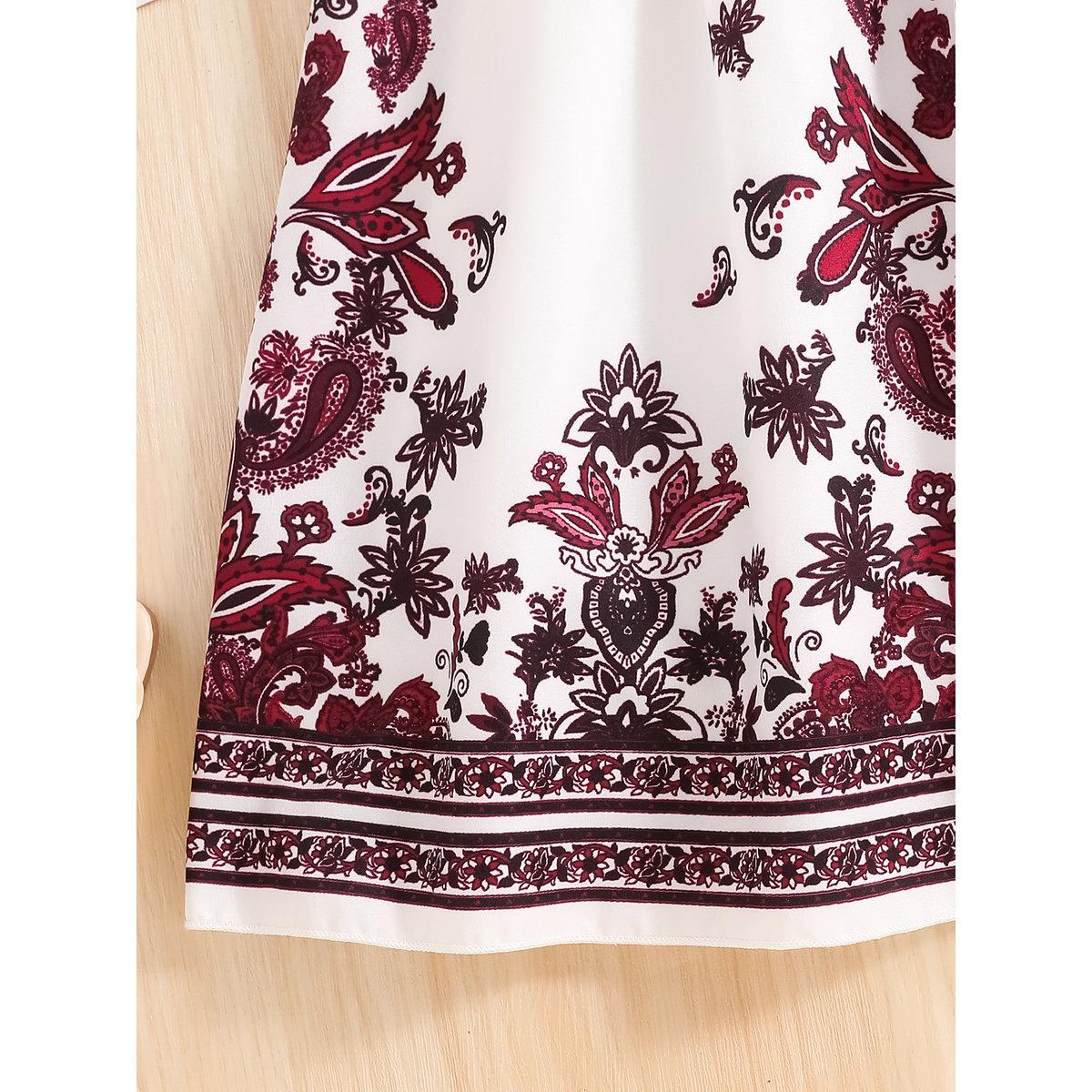 Take Two Girls Paisley Print Bow Detail Dress-girls-clothing-dressesandjumpsuits-image-6