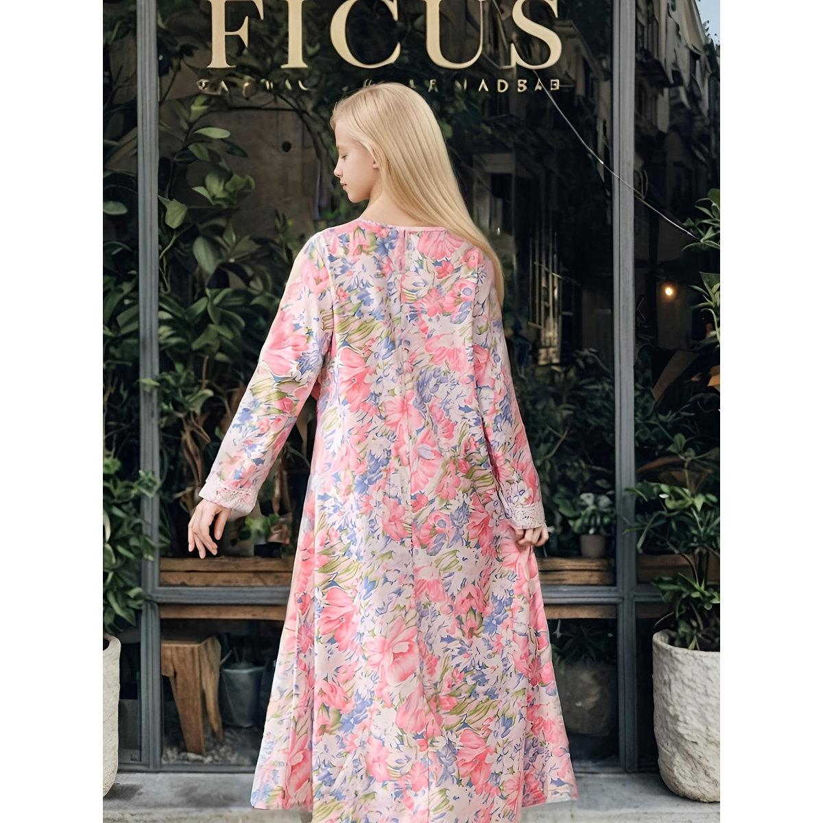 Take Two Girls All Over Print Lace Patchwork Dress-girls-clothing-dressesandjumpsuits-image-3
