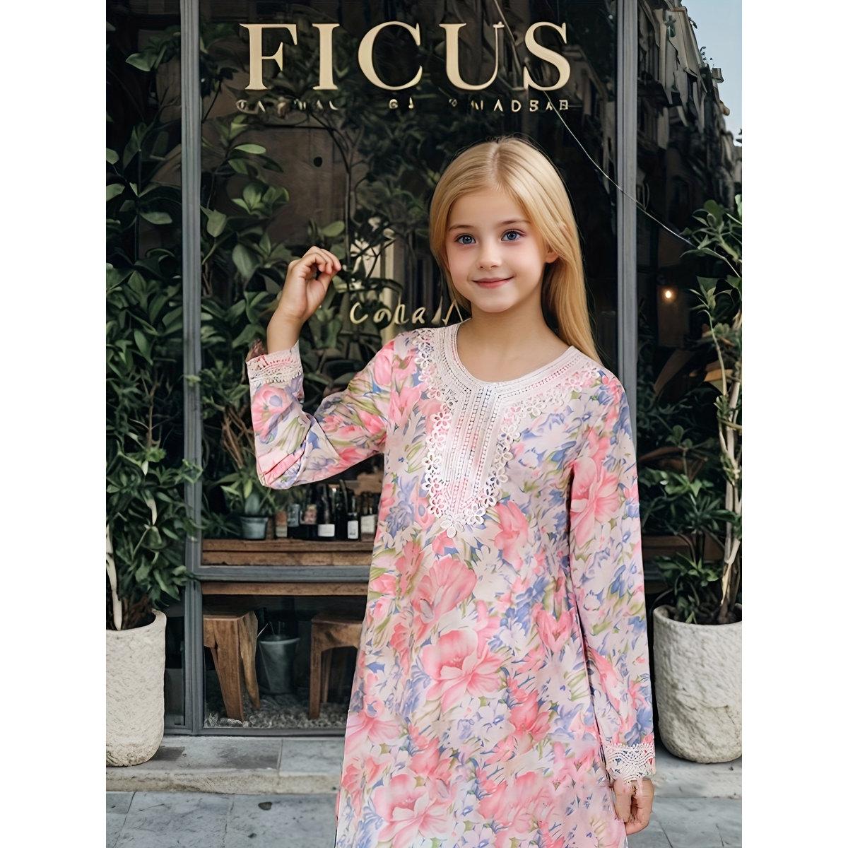 Take Two Girls All Over Print Lace Patchwork Dress-girls-clothing-dressesandjumpsuits-image-5