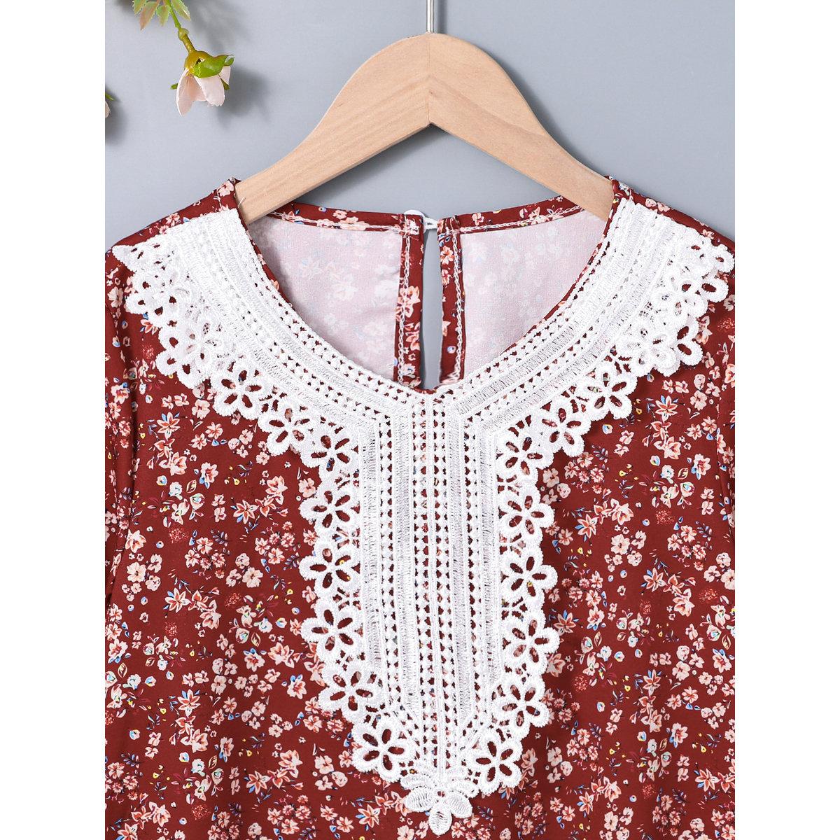 فستان مُطبع بالكامل مع تداخلات دانتيل-girls-clothing-dressesandjumpsuits-image-3