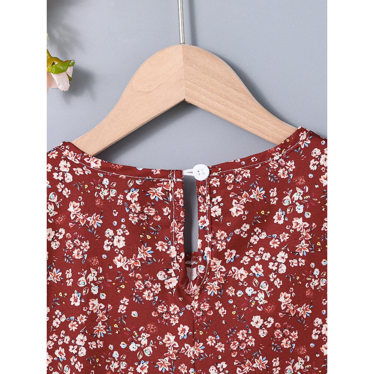 Take Two Teen All Over Print Lace Patchwork Dress-girls-clothing-dressesandjumpsuits-image-4