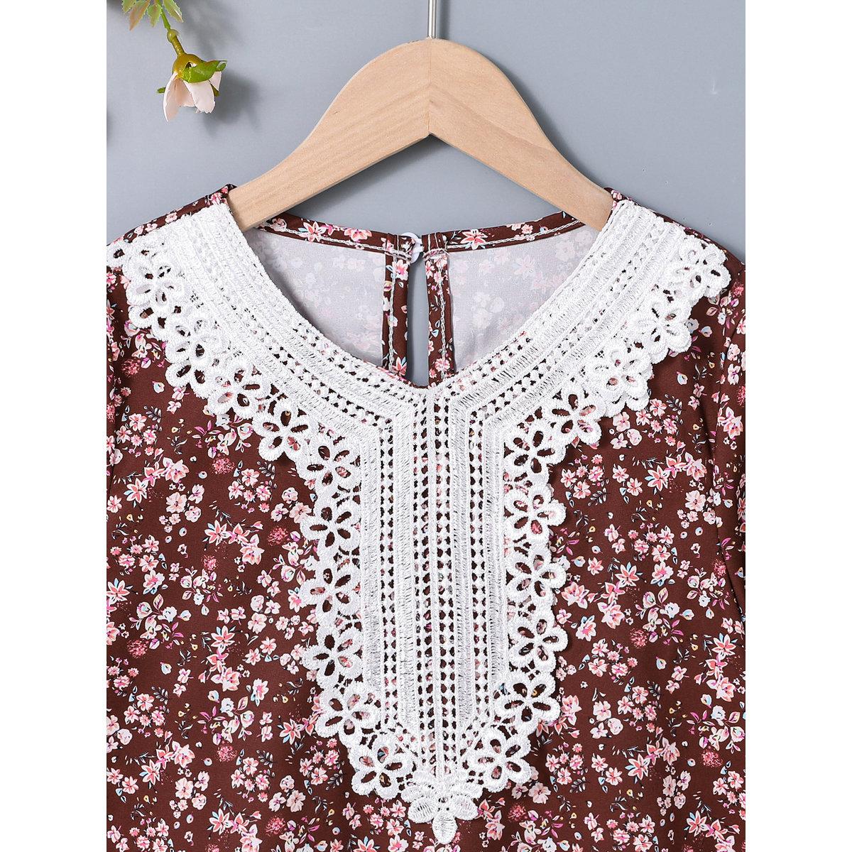 فستان مُطبع بالكامل مع تداخلات دانتيل-girls-clothing-dressesandjumpsuits-image-3